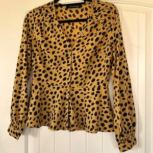 Animal print shirt ,Size S